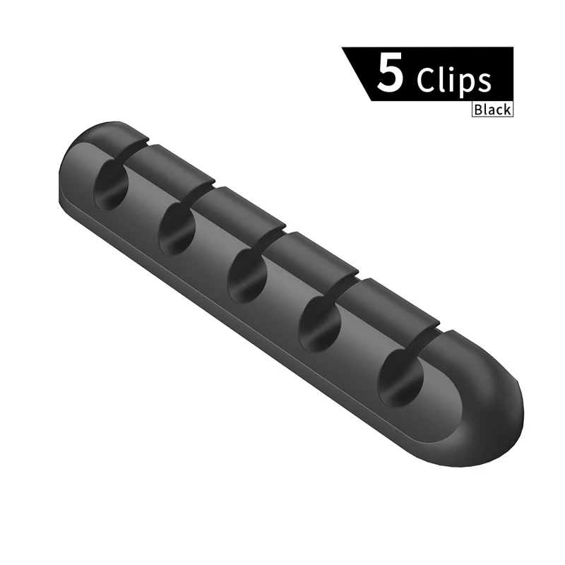 5 Clips Black