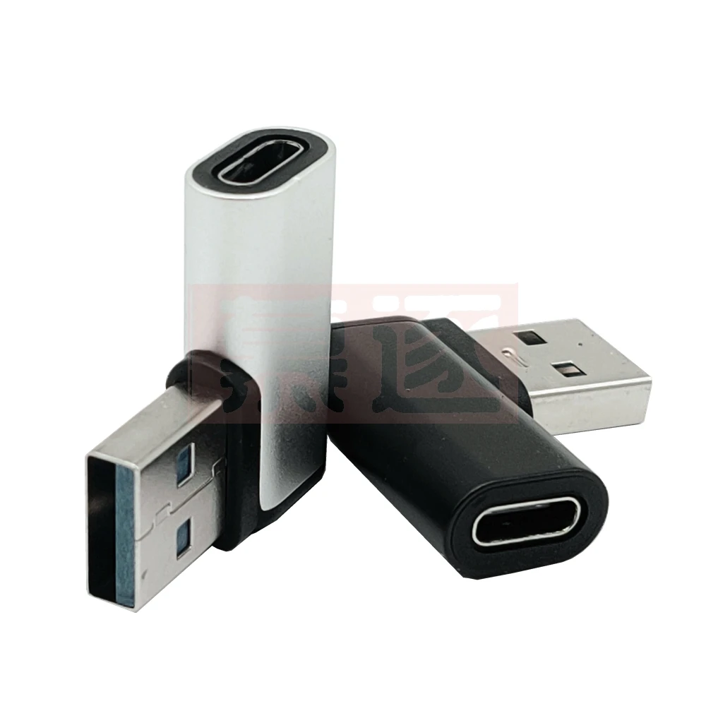 Schwarz Silber 90 grad ellenbogen USB 3,1 lade adaptador de datos tipo C USB-C weibliche zu 3,0 m Osmanlınlich - imagen 4