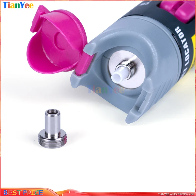 Pieza de repuesto VFL de 7mm y 5mm, localizador Visual de fallos, accesorio de manga de Ceramica, probador de fibra, núcleo de cerámica y conector de junta de Metal, x2 Uds. - imagen 2