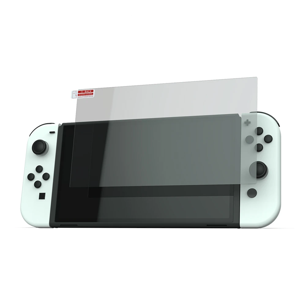 Protector de pantalla de vidrio templado HD, película antihuellas para Nintendo Switch, OLED, 2 unids/set por juego