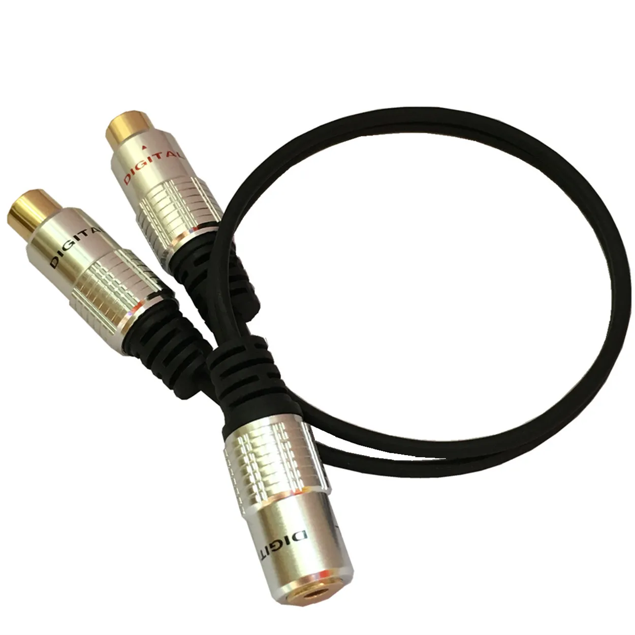 Mini adaptador de Audio estéreo hembra a 2 RCA hembra, 3,5mm, Cable divisor 2RCA hembra a 3,5mm, Cable adaptador hembra de 25CM - imagen 5