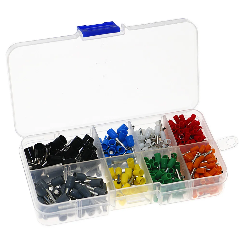 Conector de crimpado de cobre, Terminal de extremo de Pin de cable aislado, 400 unids/caja - imagen 4