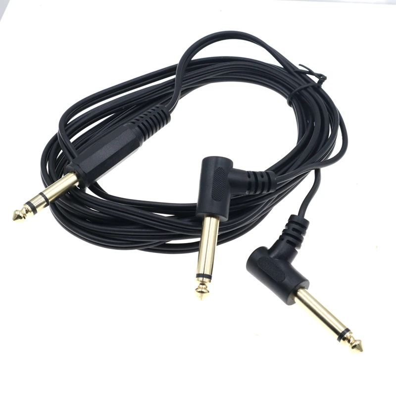 3m para micrófonos de guitarra acústica 6,35mm 1/4 pulgadas macho TRS estéreo a Dual 6,35mm 1/4 "macho Mono Y Splitter Cable de Audio - imagen 5