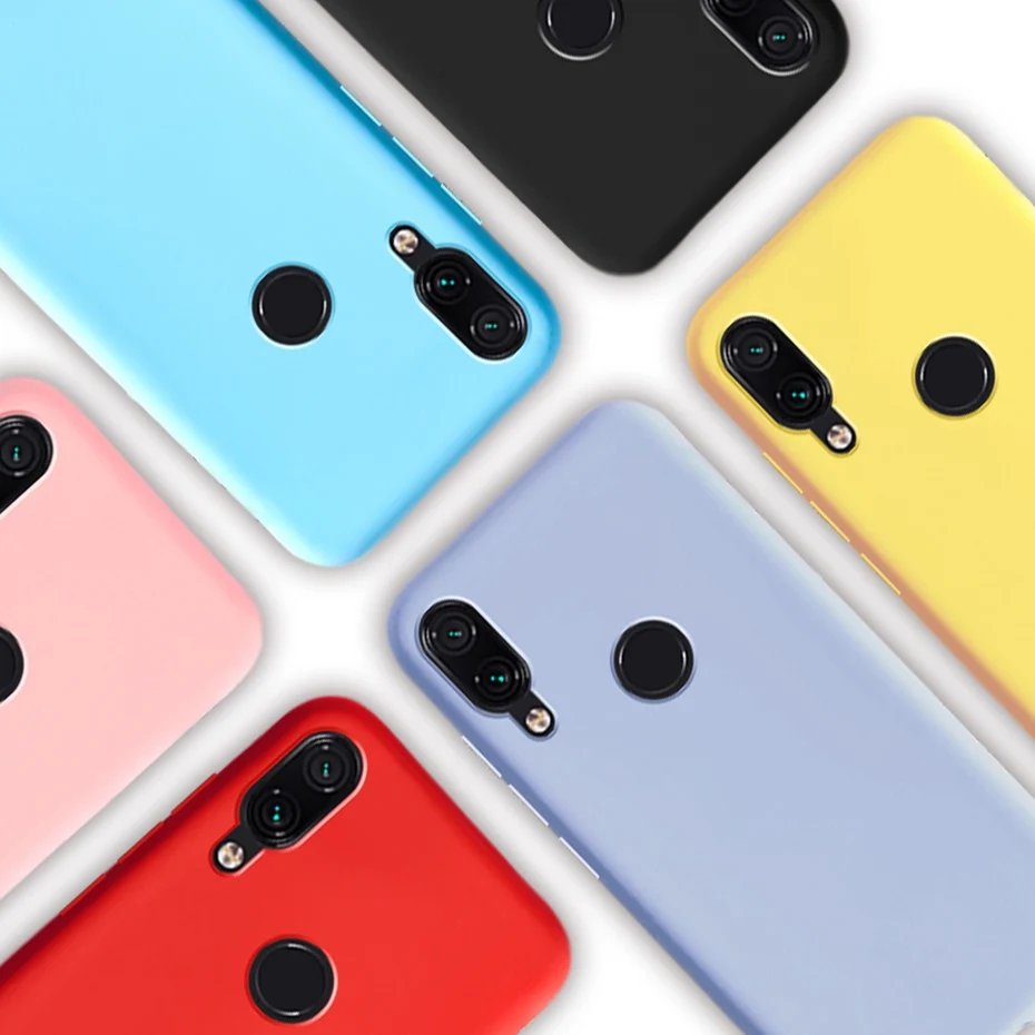 Fundas de teléfono para Xiaomi Redmi Note 7, funda de silicona de Color suave para Xiaomi Redmi 7 Redmi7, funda trasera Redmi Note 7 Coque - imagen 2