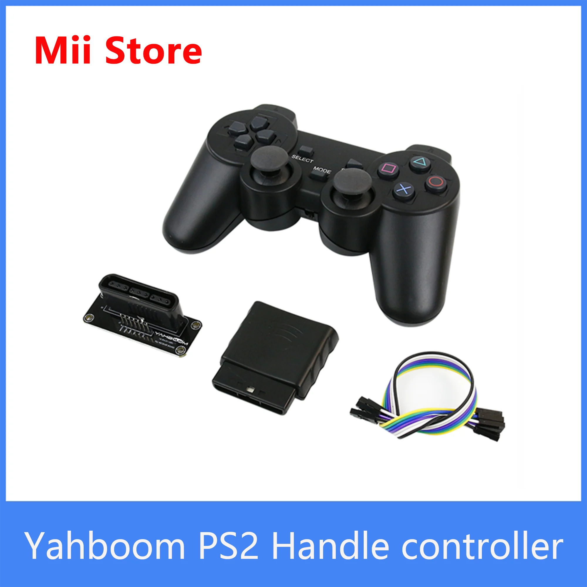 Yahboom-mando inalámbrico PS2 2,4G, mando a distancia para Robot, coche inteligente