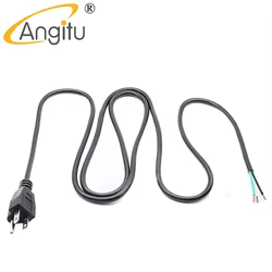 Cable de alimentación de 3 clavijas de 2M, un cabezal, 3x1,33 cuadrados, EE. UU., americano, con enchufe de clavija de 3 pines, SVT SJT SJTW, ordenador, TV, familia adecuada