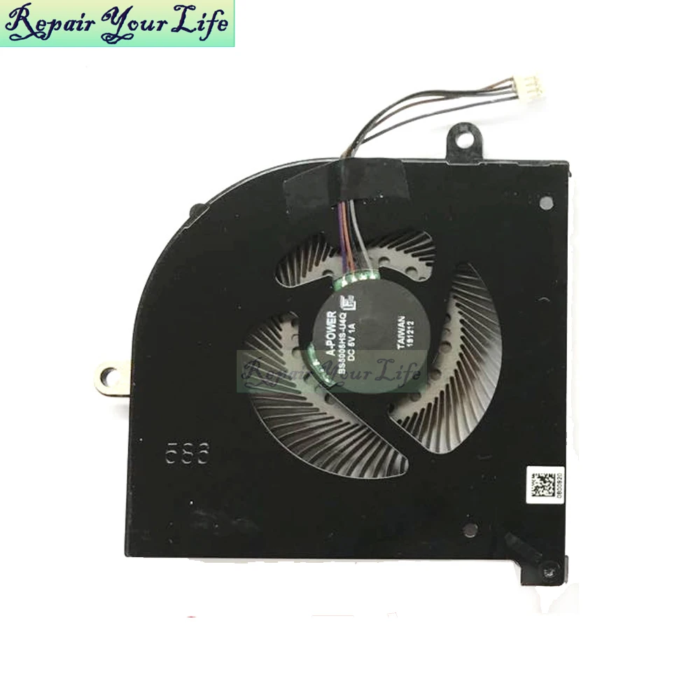 Ventiladores de refrigeración para PC portátil BS5005HS-U3I U3J para MSI GS75 GP75 WS75 MS-17G1 MS-17G2 ventilador enfriador de CPU GPU para ordenador portátil para videojuegos nuevo - imagen 3