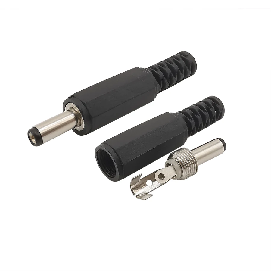 10PCS (5Pairs) DC 3.5 x 1.3mm Plastic Male Plugs DC022B DC Power Socket Female Jack Screw Nut Panel Mount Connector - imagen 5