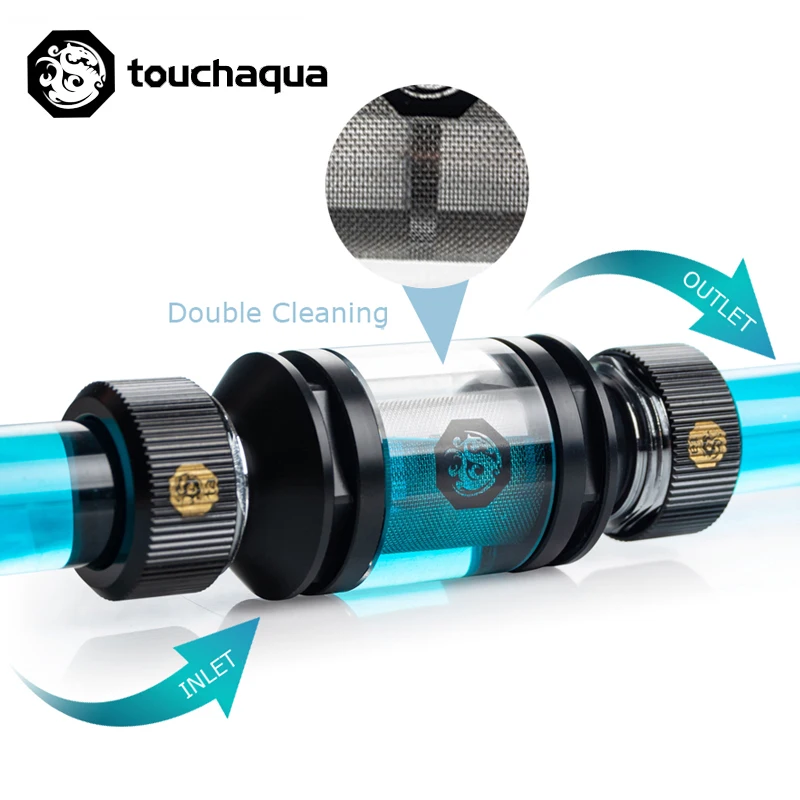 Bitspower Touchaqua Filtro Refrigeración Líquida G1/4″ Acrílico y Latón - imagen 5