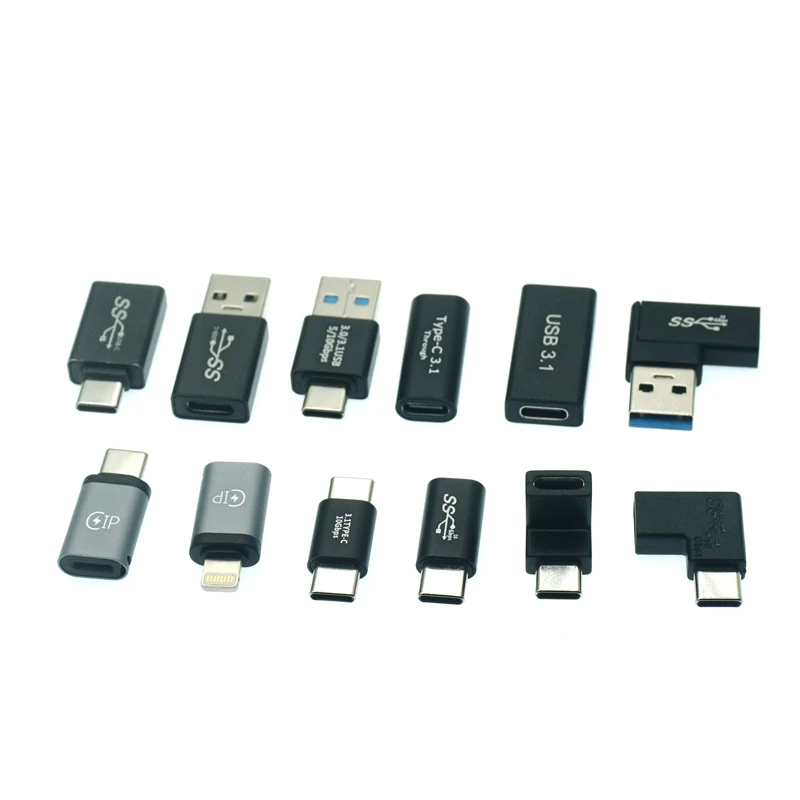 1 Uds. Adaptador Universal OTG tipo C USB C macho a USB-A macho hembra convertidor para Macbook Huawei Samsung Note Ipad conector - imagen 2