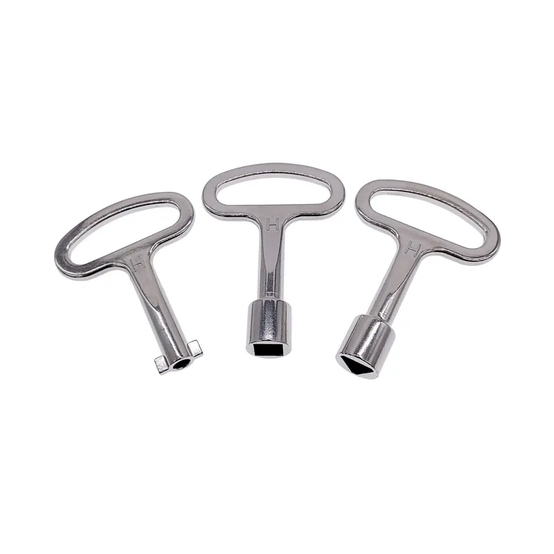 Llave triangular Cerradura cuadrada Cerradura de perfil aéreo que se aplica a entrenar Llave de puerta de gabinete y ascensor ferroviario de alta velocidad - imagen 2