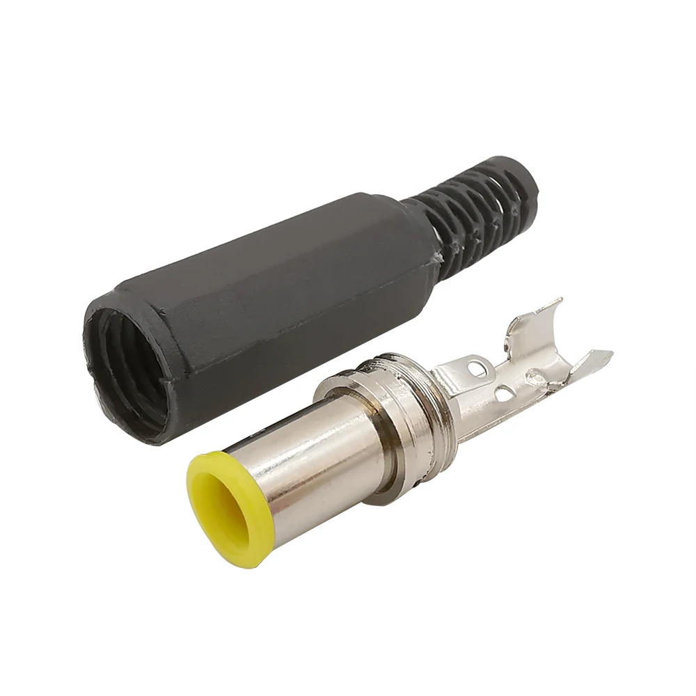 Conector de alimentación de cc de 6,5mm x 4,4mm, Cable de Audio de reparación DIY, conector de soldadura con Pin de 1,3mm, 6,5x4,4mm, enchufe eléctrico macho de cc, 5 uds. - imagen 3