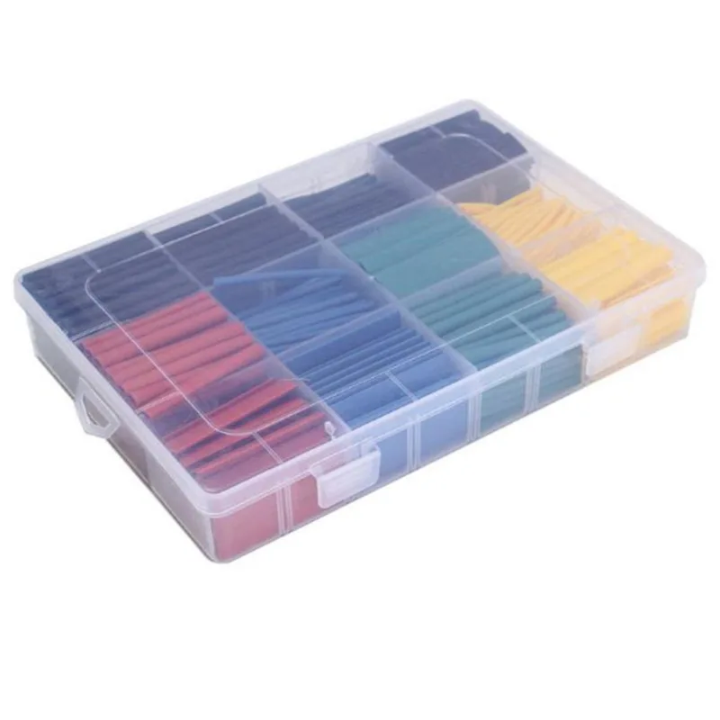 Juego de tubos de poliolefina para encogimiento, surtido de tubos termorretráctiles, Cable aislado, manga de tubo impermeable 2:1, 530 unids/set - imagen 4