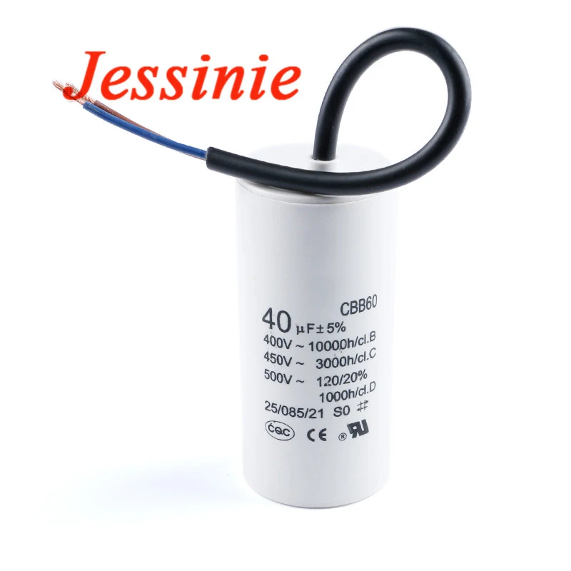 Condensadores de funcionamiento de motor CBB60 450VAC Condensador de arranque 5% 2/4/5/6/8/10/12/14/15/16/18/20/25/30/40/45/70/80UF para lavadora - imagen 2