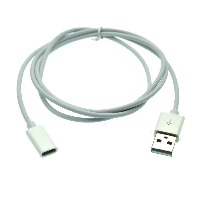 Cable USB 2,0 a tipo C, cargador convertidor portátil USB macho a USB 3,1 tipo C hembra, Cable para auriculares Huawei FreeLace de 0,2 M 1m - imagen 3