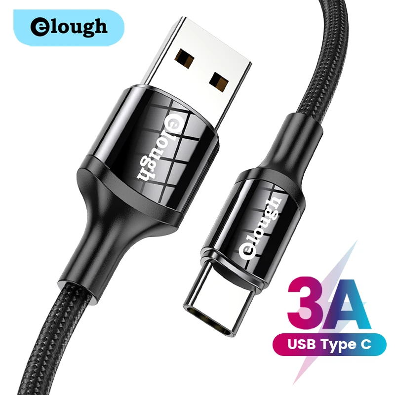 Elough Cable USB-C Carga Rápida Xiaomi Redmi Samsung Poco