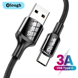 Elough Cable USB-C Carga Rápida Xiaomi Redmi Samsung Poco