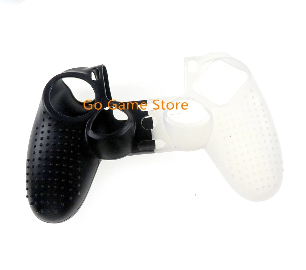 1 unidad para PS4 4 cubierta deslizante de punto de dos tonos para PS4 cubierta de funda de piel de goma de silicona antideslizante colorida - imagen 3