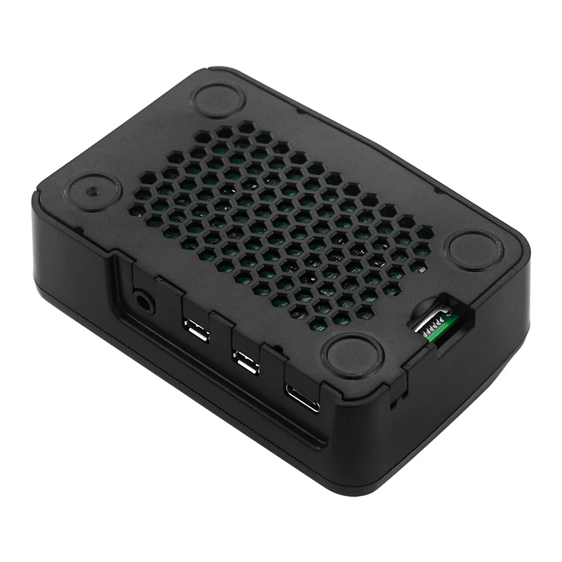 Raspberry Pi 4 Argon POLY + caja ventilada con ventilador PWN disipadores de calor de cobre radiador de refrigeración carcasa ABS para Raspberry Pi 4 modelo B - imagen 4