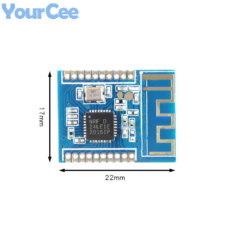 10 uds/1 unidad NRF24LE1 NRF24L01 módulo de comunicación inalámbrica Wifi 51 MCU 2,4G GFSK placa transceptor de Radio de frecuencia - imagen 4