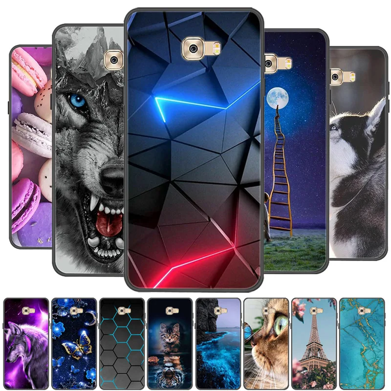 Para Samsung C7 Pro funda de silicona suave TPU funda de teléfono para Samsung Galaxy C9 Pro funda parachoques para Galaxy C7 Pro C7Pro C 7 Capa