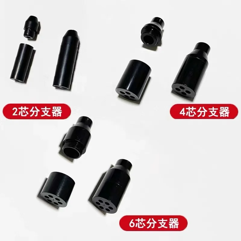 Tubo de furcación FTTH 2/4/6/8/12 núcleos para dispositivo de ramificación de cables de paquete redondo 3,0mm 5,0mm 6,0mm ramificador para fibra óptica 50 Uds - imagen 2