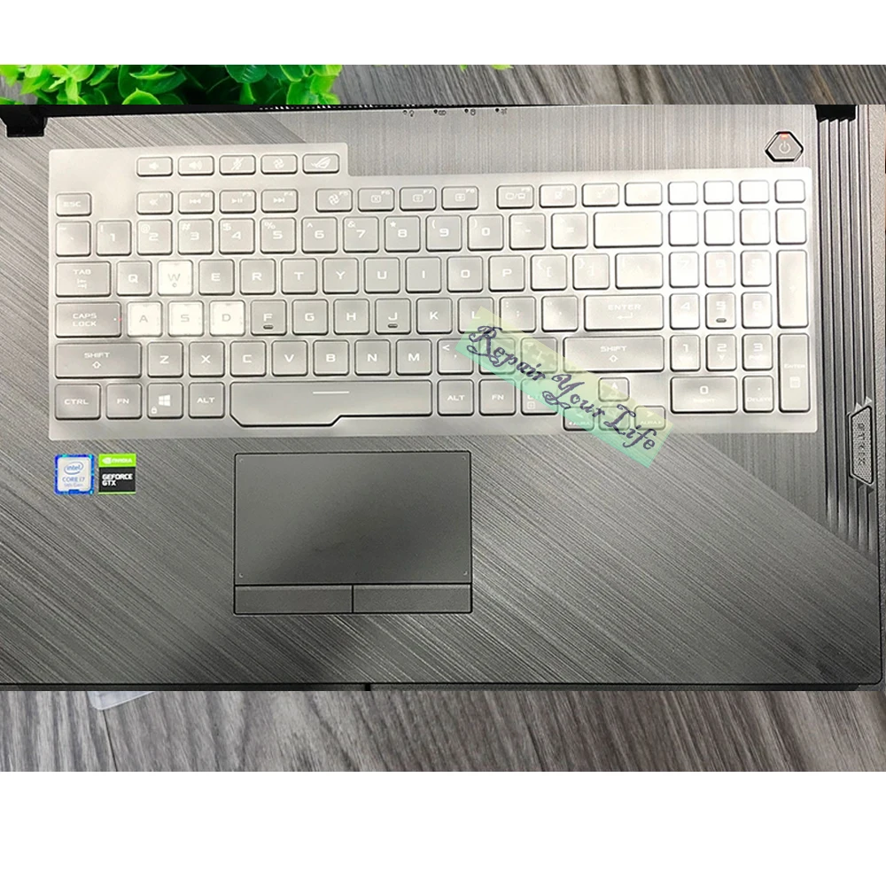 Funda de silicona para teclado, cubierta transparente de 2019 pulgadas, TPU suave, para ASUS ROG Strix G Hero Iii Scar 3 GL731 GL731GT GL731GU G731 GW, 17,3 - imagen 3