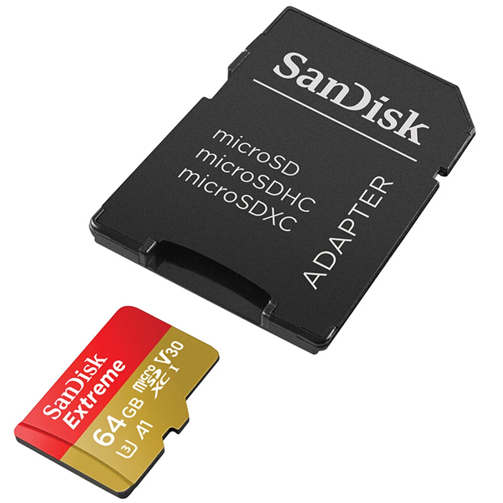 SanDisk Extreme envío gratis tarjeta Micro SD U3 A2 tarjeta de memoria 32GB 64GB 128GB 256GB tarjeta TF para cámara Drone cartao de memoria - imagen 4