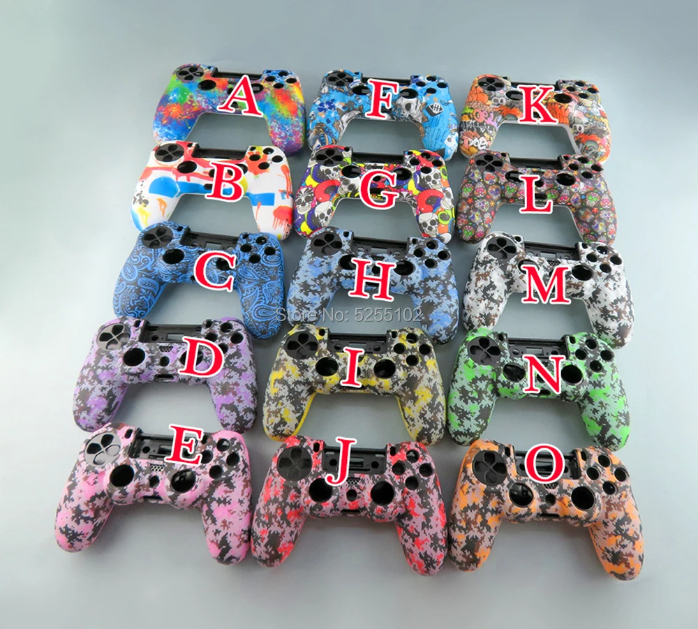 2 uds para PS4 Pro Gamepad delgado funda de goma de Gel de silicona suave para SONY Playstation 4 PS4 funda protectora para controlador - imagen 2