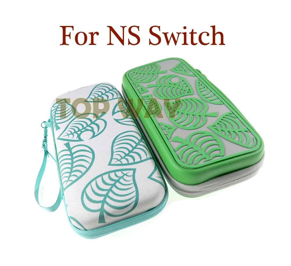 Bolsa de almacenamiento para Nintendo Switch Lite, estuche de transporte de hojas verdes con cordón para Nintendo Switch Lite, 1 Uds.