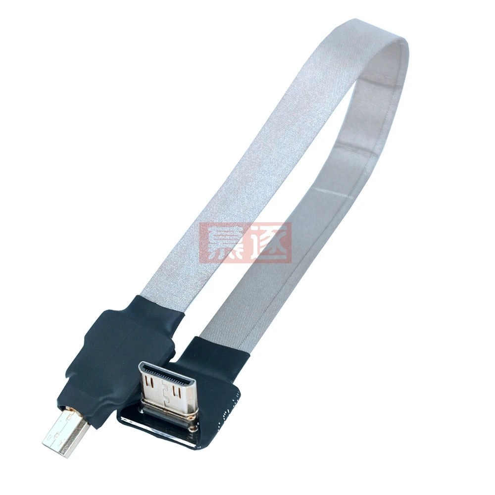 Mini HDMI-kompatibel zu Micro HD Kabel 1080p 3D adaptador de alta velocidad Gold Überzogen Stecker Tekst kamera monitor projektor noteboo - imagen 4