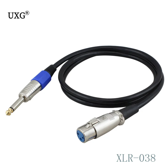 Cable Micrófono 1/2/3/5/10m Cable XLR Hembra Jack 6,35/6,5mm Conector Macho Cable Audio Micrófonos - Vista principal del producto