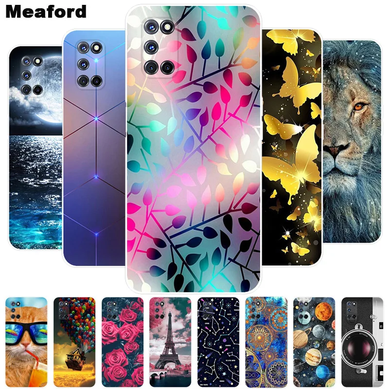 Funda trasera de silicona TPU suave para OPPO A52, carcasa bonita con pintura, 2020 A 72