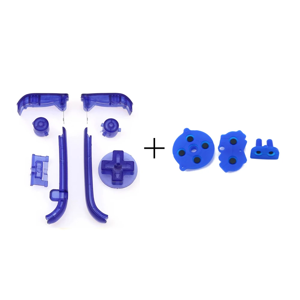 YuXi botones de plástico para GBA, botones A, B, L, R, d-pad para Nintendo Game boy Advance, almohadilla de goma de silicona colorida - imagen 3