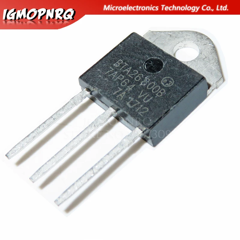 BTA26800B-piezas Triacs, 5 BTA26-800B, BTA26-800, BTA26-800B, BTA26-600B, 25 Amp, 800 V, BTA26-600, nuevo y original