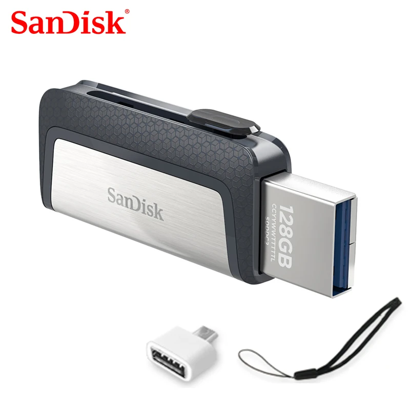 SanDisk-unidad Flash usb 100% GB SDDDC2, pendrive de alta velocidad extrema tipo C, USB 3,1, OTG Dual, 64GB, 128GB, 256 M/S, 150 - imagen 2
