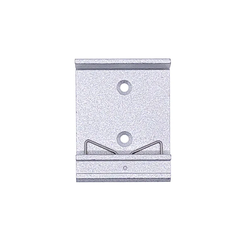 Hebilla DIN en forma de C de 25mm y 35mm, estante de fijación Simple con orificios de montaje, hebilla de carril guía, soporte de cierre deslizante de aleación de aluminio, 1 Uds. - imagen 5