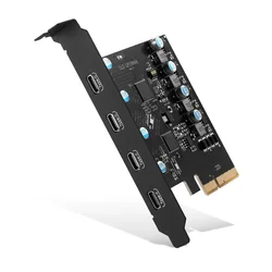 Tarjeta Expansión PCIe X4 a USB-C 4 Puertos 10Gbps – ASM3124