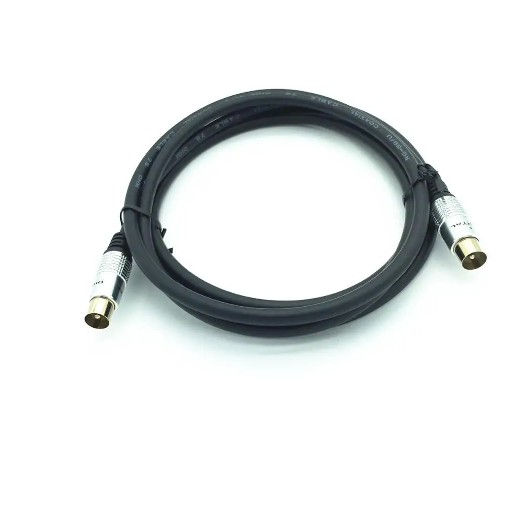 Cable adaptador de TV macho de 9,5mm a macho de 9,5mm, línea de señal de TV Coaxial, línea RF HD, línea de conexión STB digital limitada, 1,5 m, 2m, 3m, 5m - imagen 3