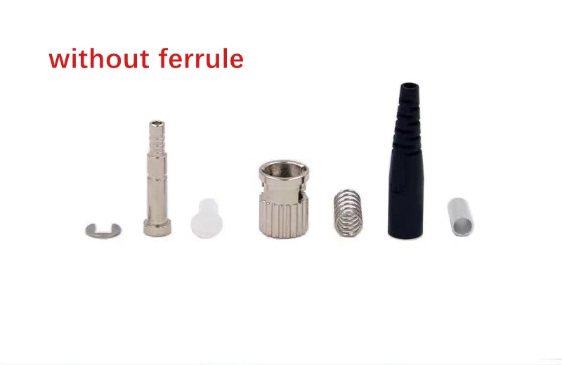 Conector de fibra ST con/sin casquillo cerámico Premontaje SM MM 3,0mm 2,0 MM accesorios ópticos ftth ELINK 1000 Uds - imagen 4