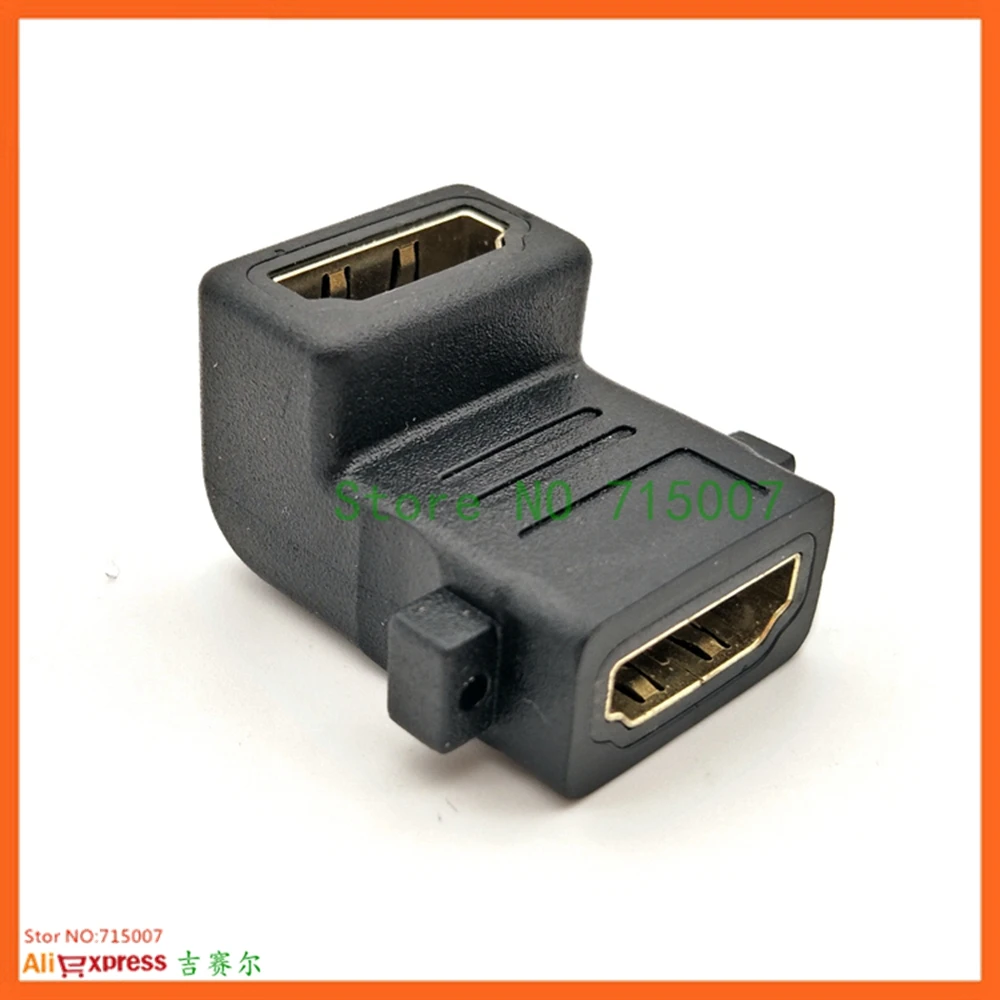 Extensor de Cable I, adaptador giratorio de ángulo de 90 grados hembra a hembra, convertidor plegable giratorio compatible con HDMI para HDTV Xbox 360
