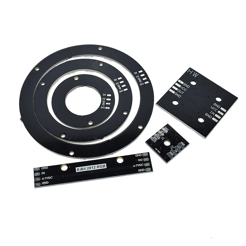 Módulo de Panel de lámpara LED RGB, 4, 8, 12, 16 canales, WS2812, WS2812B, WS 2811, 5050, 5V, 1bit, 4bit, 8bit, 12Bit, 16bit, 24bit, LED arcoíris preciso - imagen 3