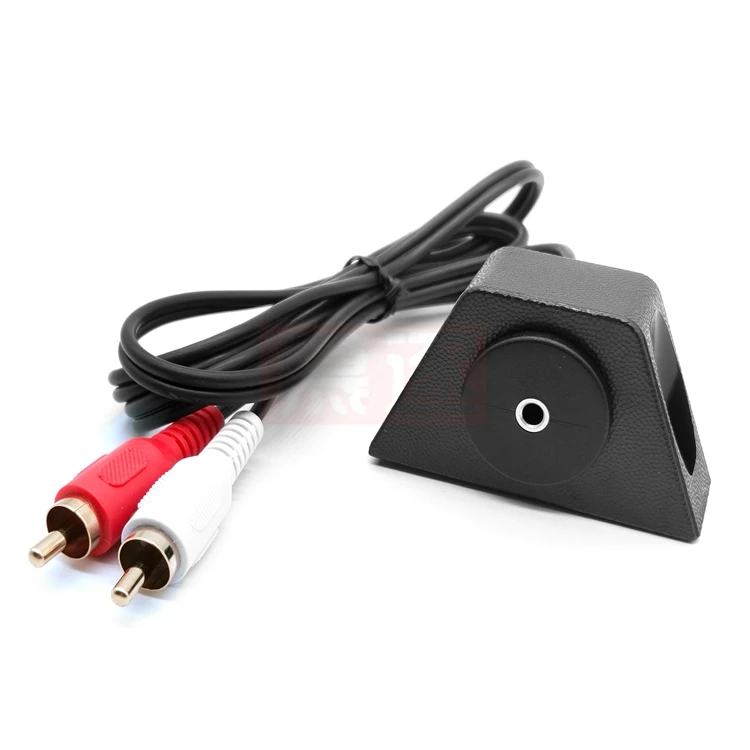 MP3 AUX eingang montaje empotrado 2RCA phono auf weibliche 3,5mm jack maglängerung kabel 1m 2M - imagen 5