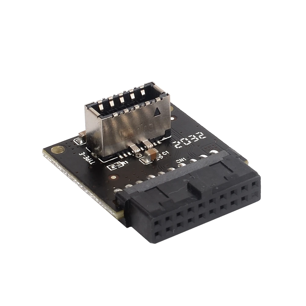 Enchufe de Panel frontal USB 3,0 tipo C, adaptador de extensión de cabezal de 19 pines a TYPE-E de 20 pines para placa base ASUS, interfaz externa USB3.1 - imagen 5