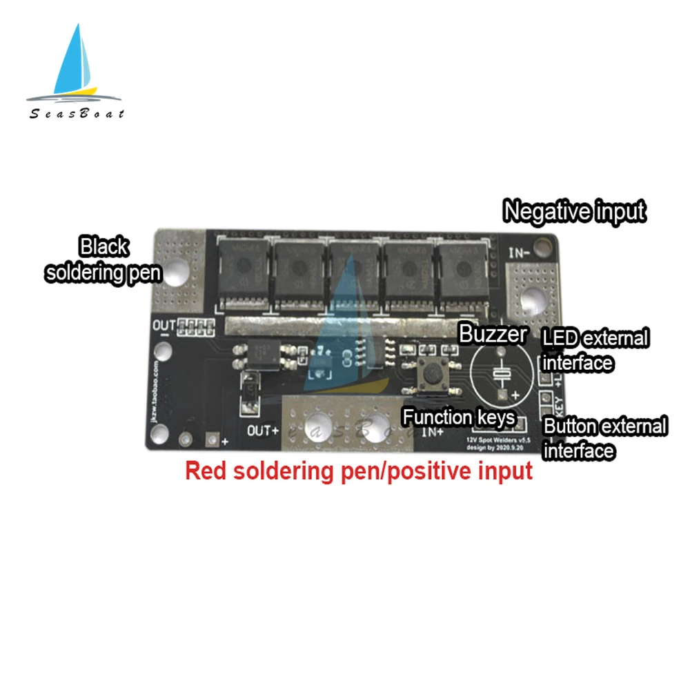 Máquina de soldadura por puntos de almacenamiento de energía, juego completo de bolígrafo soldador por puntos con batería portátil de 12V, placa de circuito PCB, bricolaje, para 18650/26650