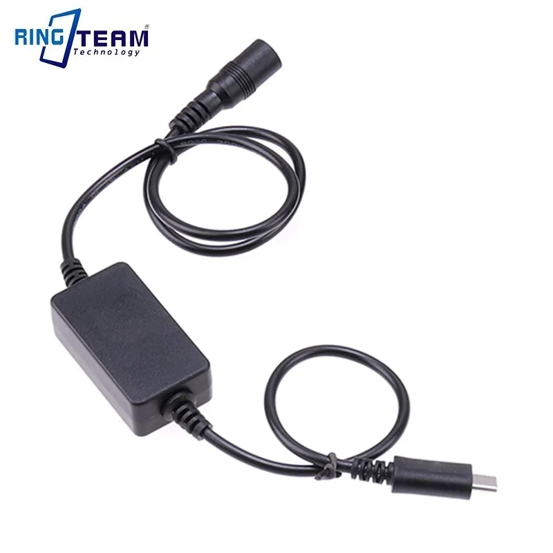 Cable de alimentación de 8V para cámara Canon EOS 60Da/70D/80D, batería simulada de DR-E6 Plus a DC, cabeza hembra, reductor, decodificación completa, TYPE-C - imagen 4