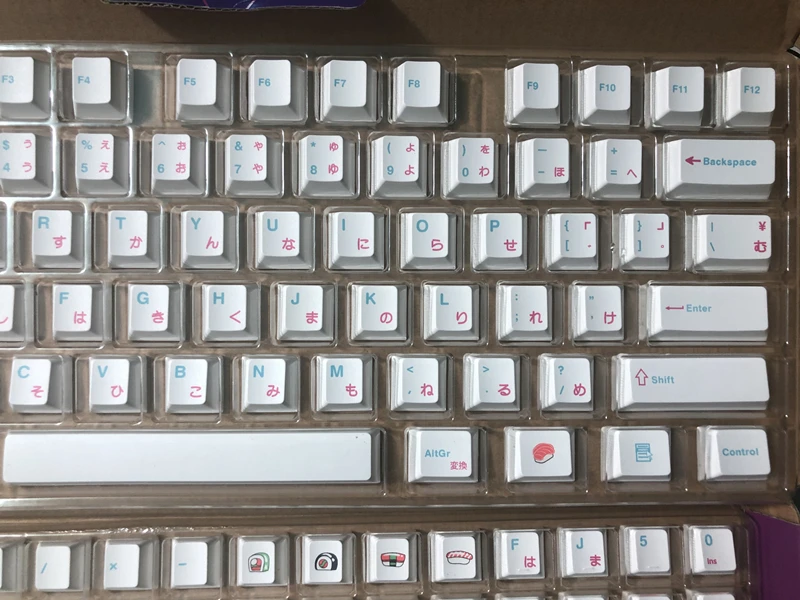 Teclas PBT de 135 teclas, perfil de cereza, DYE-SUB, teclas de Sushi personalizadas para teclado mecánico, diseño 61 64 84 108 - imagen 3