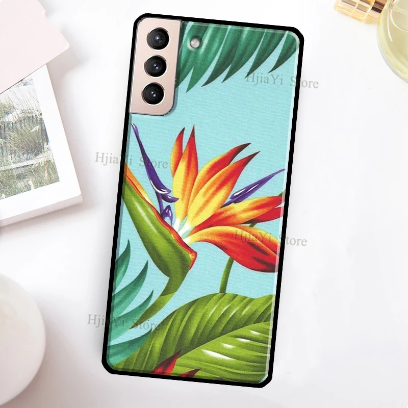 Funda de pájaros Hawaianos para Samsung Galaxy S21 Ultra Note 20, Note 10, S8, S9, S10, S22 Plus, S20 FE - imagen 5