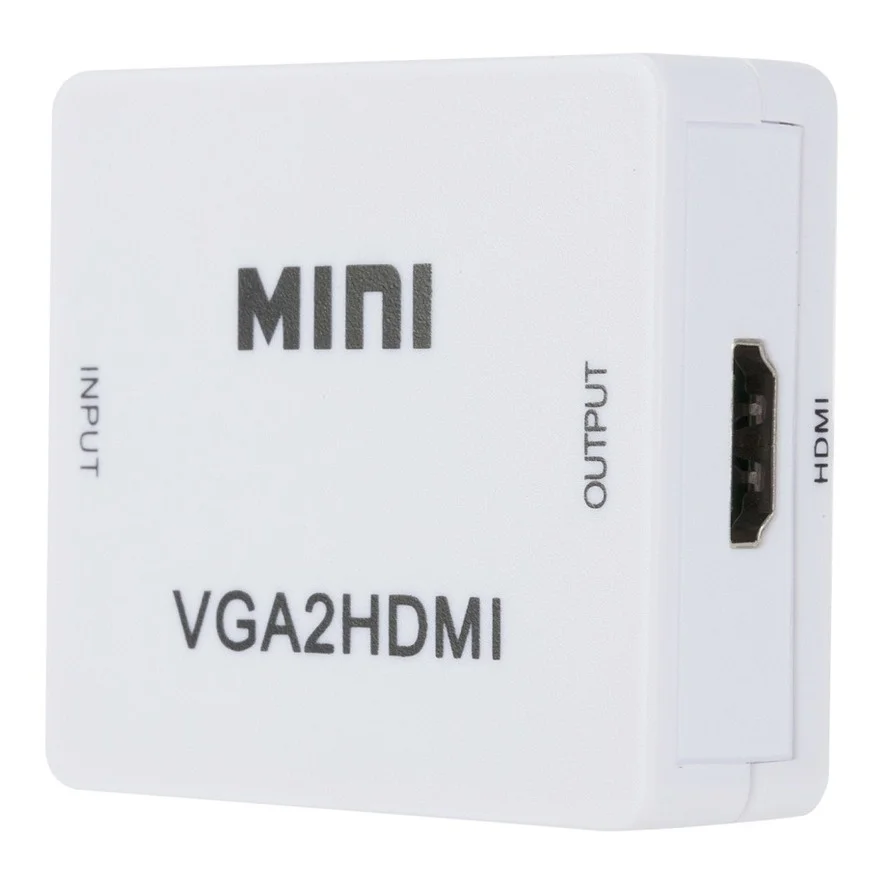 WVVMVV-convertidor Mini VGA a HDMI, Adaptador de Audio para Notebook de 1080P, PC, HDTV, proyector, TV, portátil - imagen 4