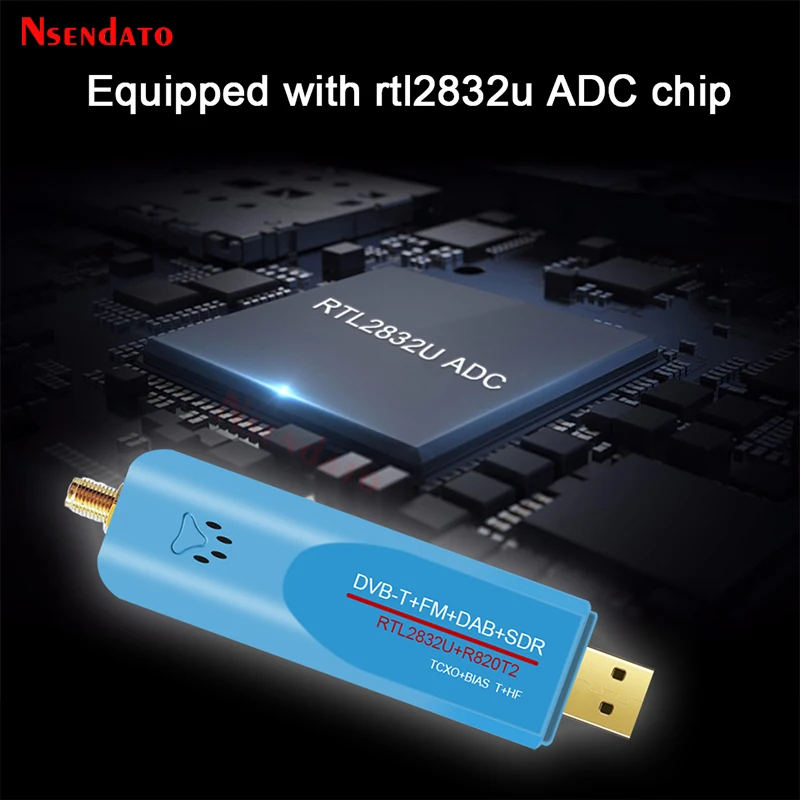 Digital USB 2,0 RTL SDR Smart DVB-T TV Stick SDR + DVB-T + DAB + FM RTL2832U R860 500KHz-1,7 GHz SDR TV sintonizador receptor con antena - imagen 5